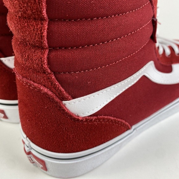 Vans Filmore Hi Suede & Canvas Sneakers Red Mens Size 11 Brand New - Picture 12 of 16